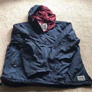 Navy pullover jacket